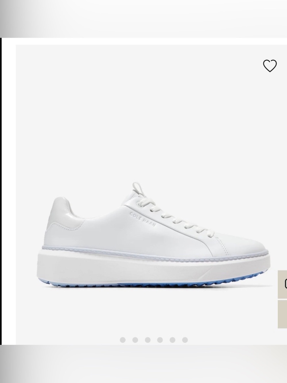 Cole Haan Grandpro Topspin waterproof golf shoes.